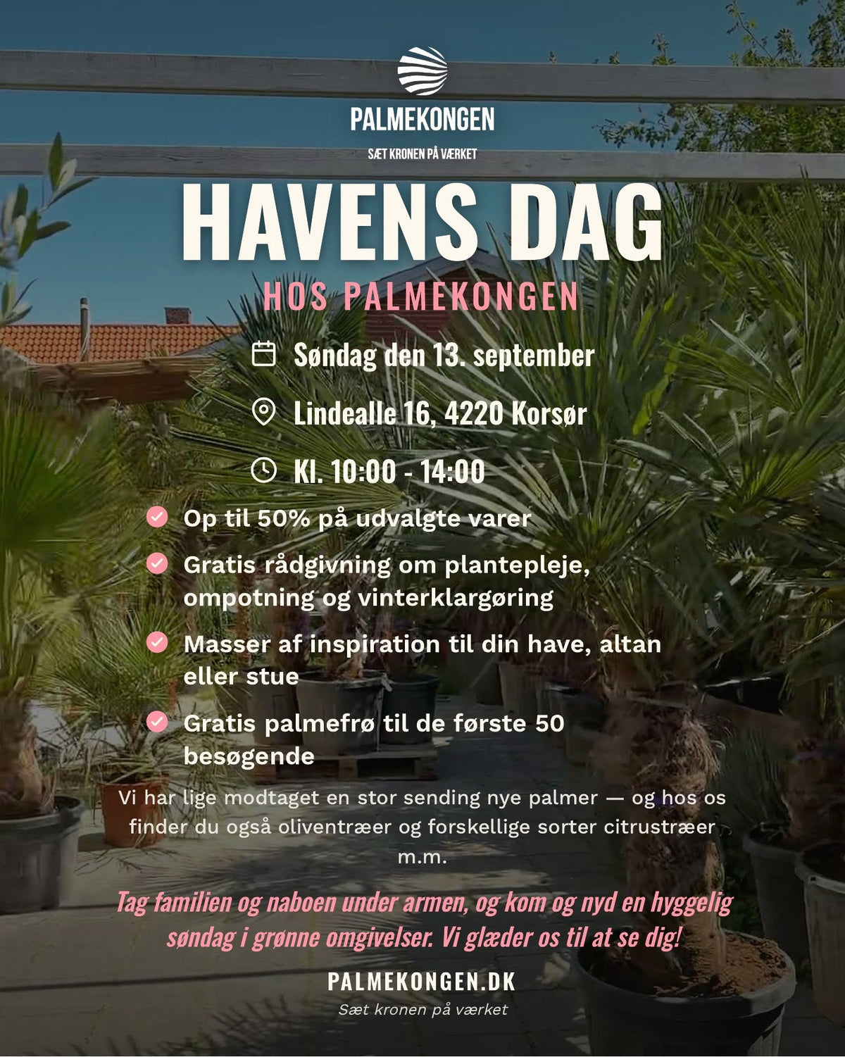 Havens Dag hos Palmekongen – søndag den 13. september